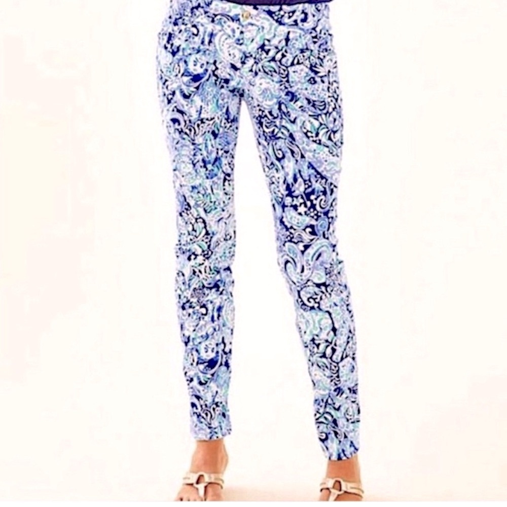 Lilly Pulitzer Kelly 60 Animals Skinny Pant